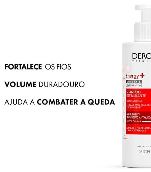 DERCOS Shampoo Estimulante Antiqueda Energy+ 400g - Imagem 5